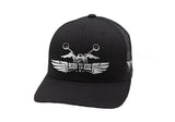 Born to Ride Wings Alumalid Hats