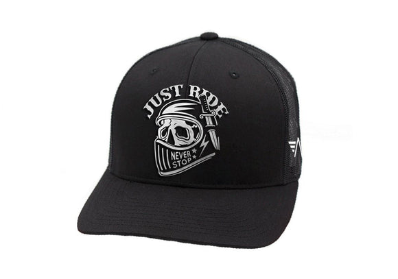 Just Ride Motorcycle Alumalids Hats